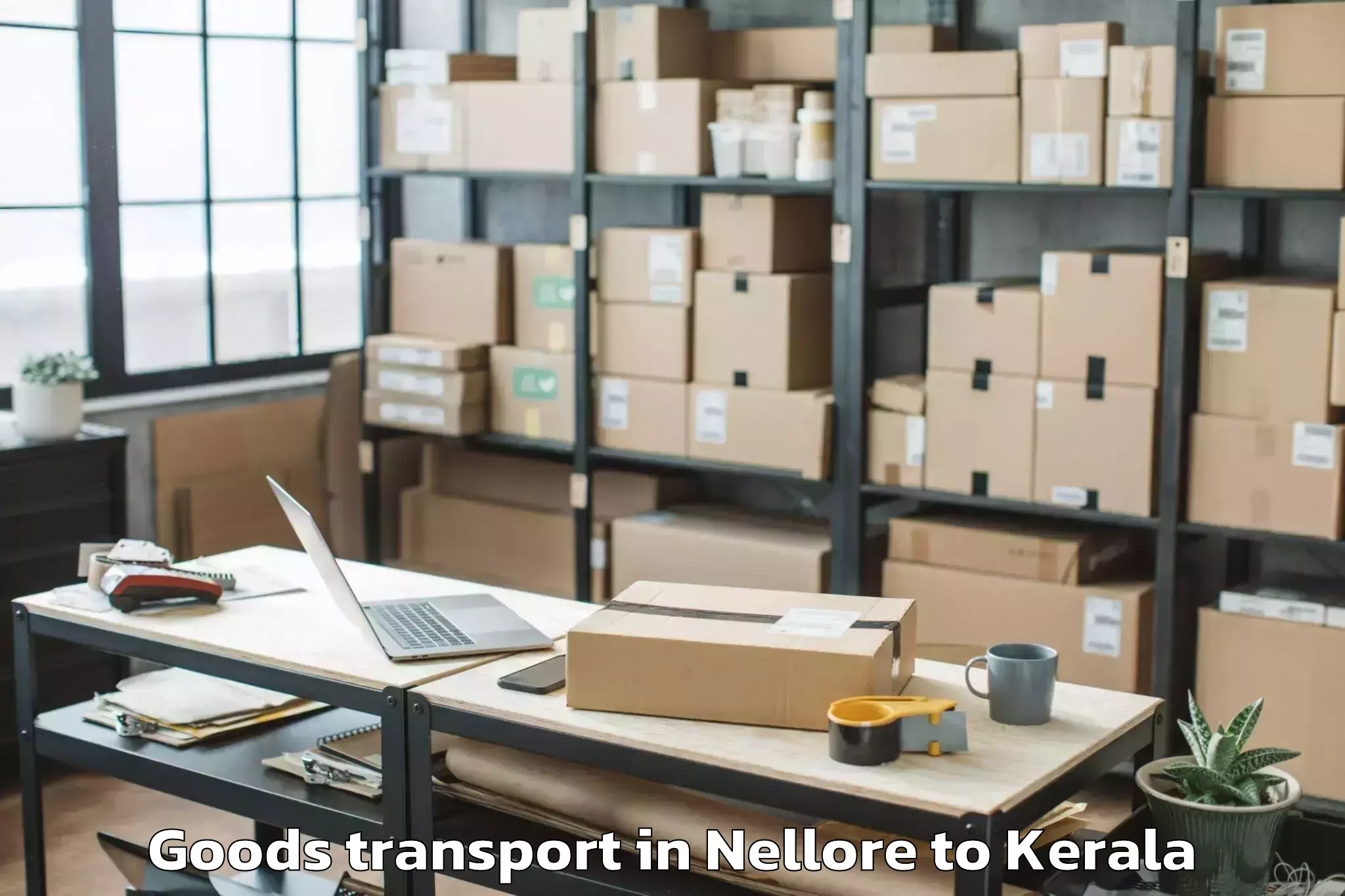 Professional Nellore to Thachanattukara Goods Transport